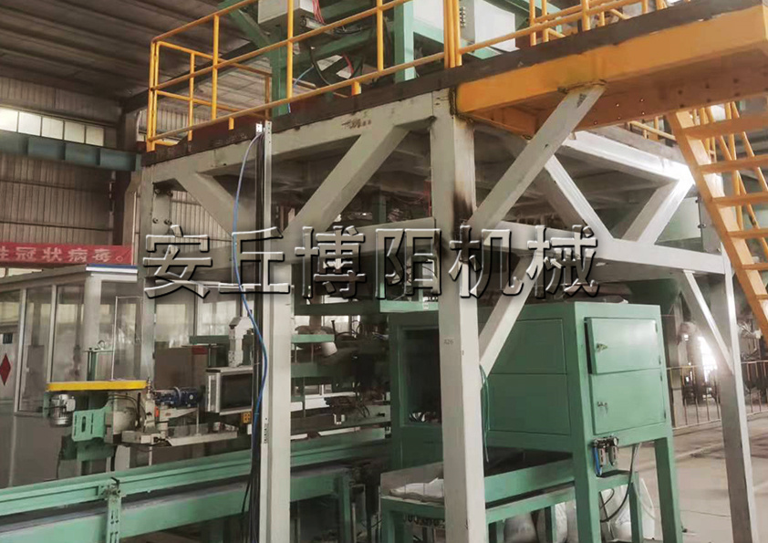 安丘博陽機械複合肥全自動包裝機（jī）實現包裝碼垛自動化