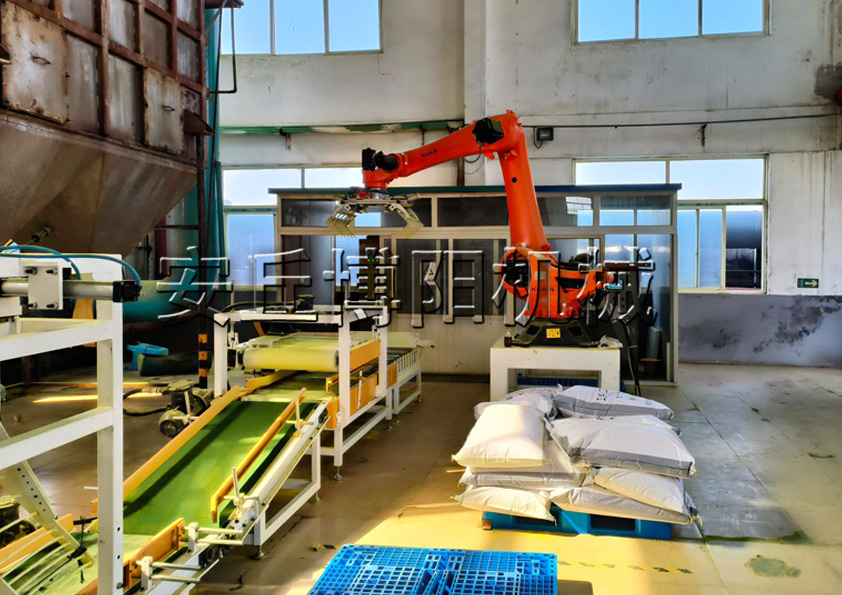 石膏粉機械手自動碼垛機 自(zì)動碼(mǎ)垛機器人(rén)設計全過程