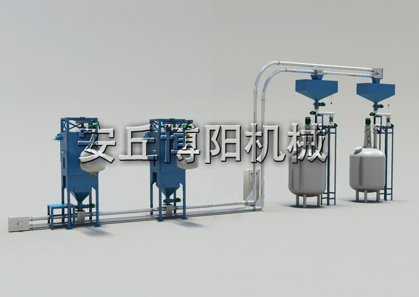 噸袋破袋機+管鏈輸送機定量投料（liào）解決方案