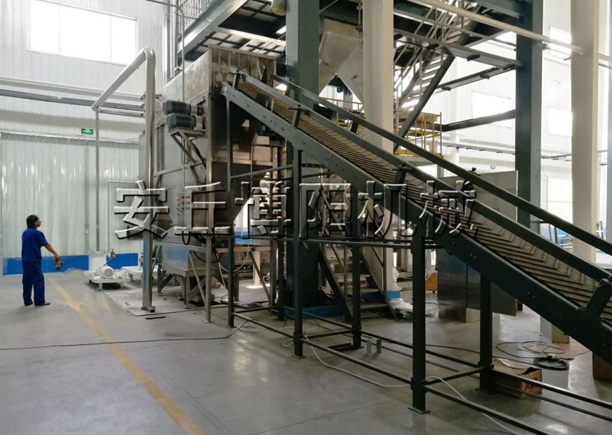 山東複合肥自動拆包（bāo）機 化肥自動拆袋機工作流程