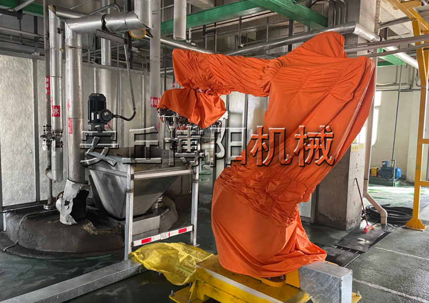 纖維素自動破包機器人工作流程 全（quán）自動拆包（bāo）機械（xiè）手產品（pǐn）優勢（shì）